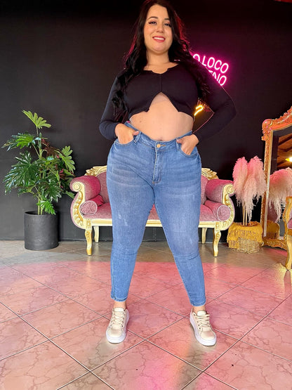 😍🤩💥JEANS OCHENTERO TELA STRECH LEVANTA COLA🤩🤩