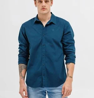 🔥😊CAMISAS CASUALES MANGA CORTA HOMBRE –UNICOLOR,MODERNAS,🔥😊
