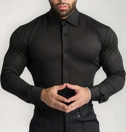 🔥😊CAMISA ELASTICA CABALLERO 🔥😊