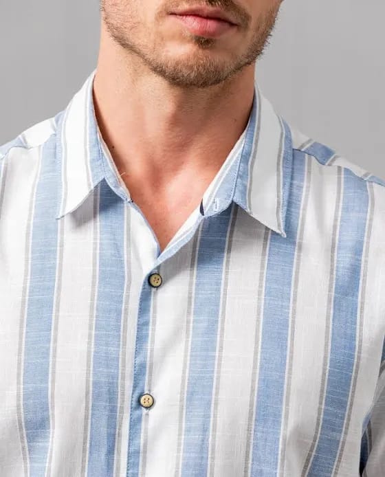 🔥😊CAMISAS CASUALES MANGA CORTA HOMBRE –UNICOLOR,MODERNAS,🔥😊