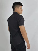 🔥😊CAMISAS CASUALES MANGA CORTA HOMBRE –UNICOLOR,MODERNAS,🔥😊